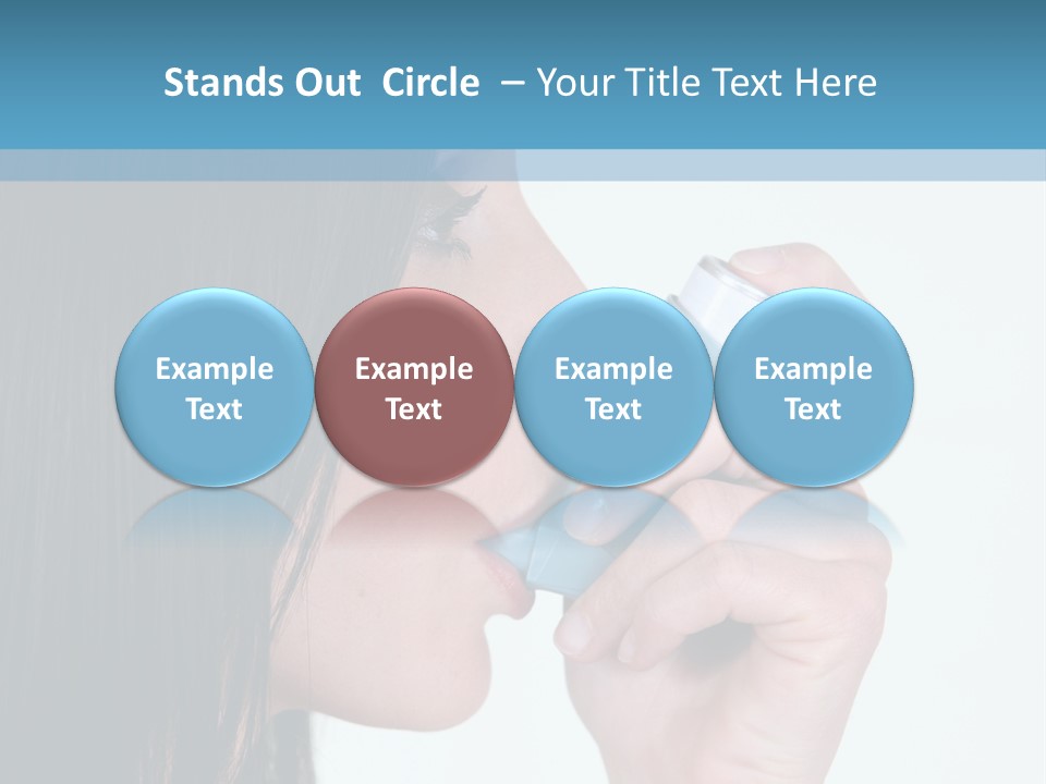 Sick Caucasian Inhale PowerPoint Template