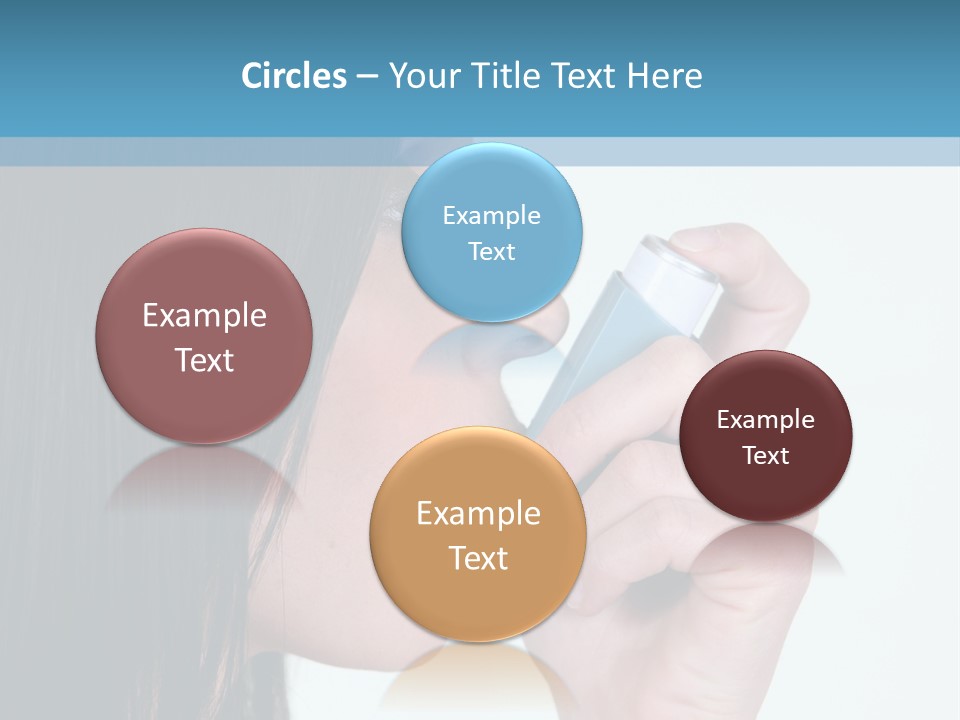 Sick Caucasian Inhale PowerPoint Template