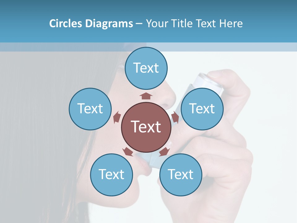 Sick Caucasian Inhale PowerPoint Template