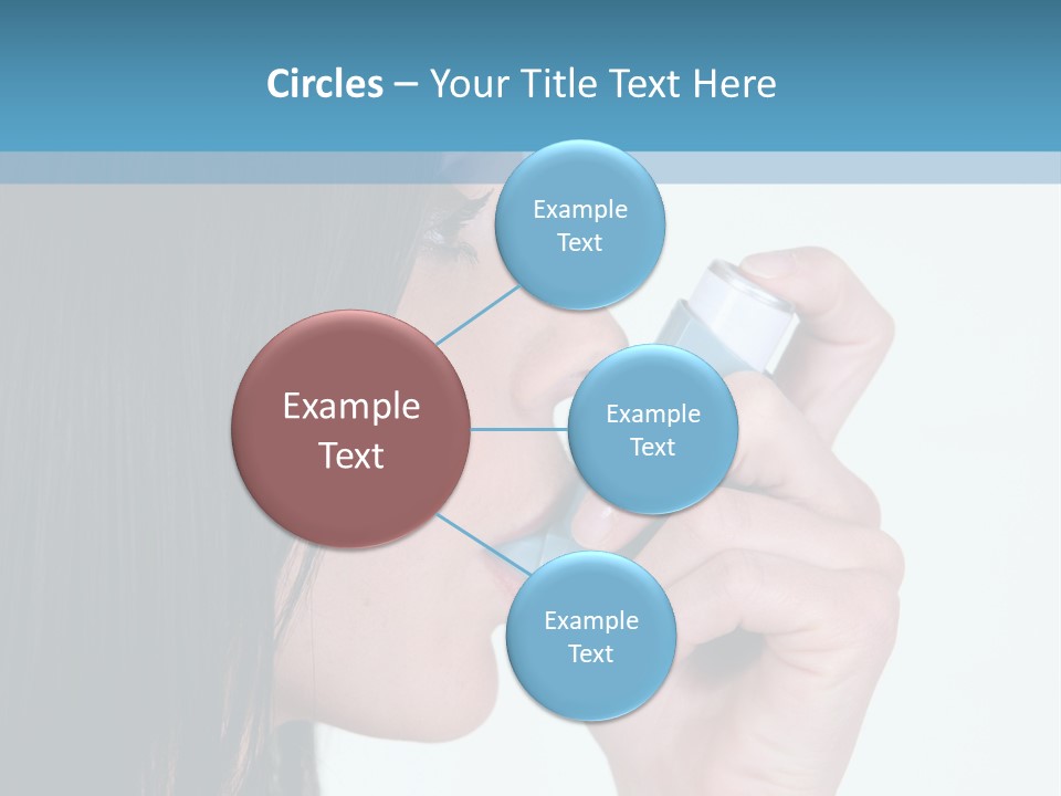 Sick Caucasian Inhale PowerPoint Template