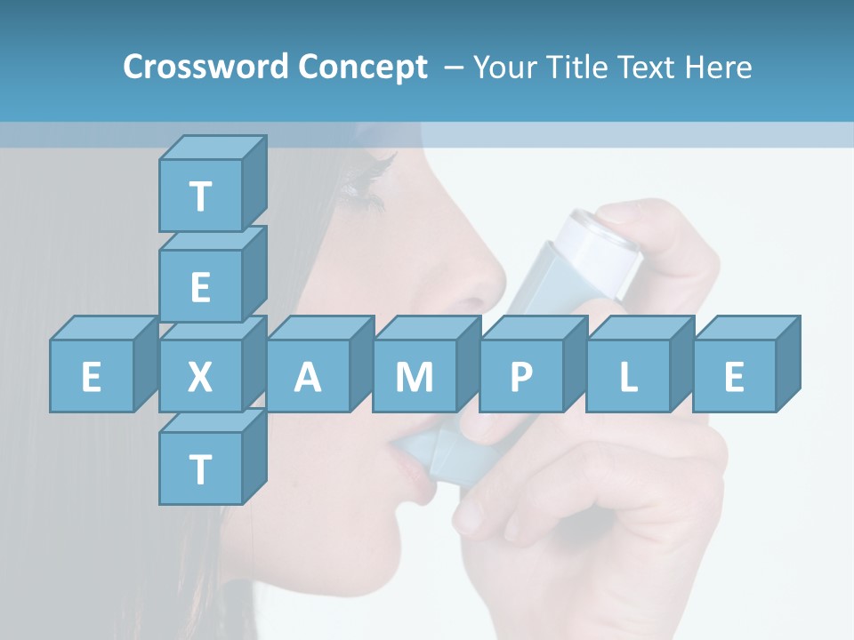 Sick Caucasian Inhale PowerPoint Template