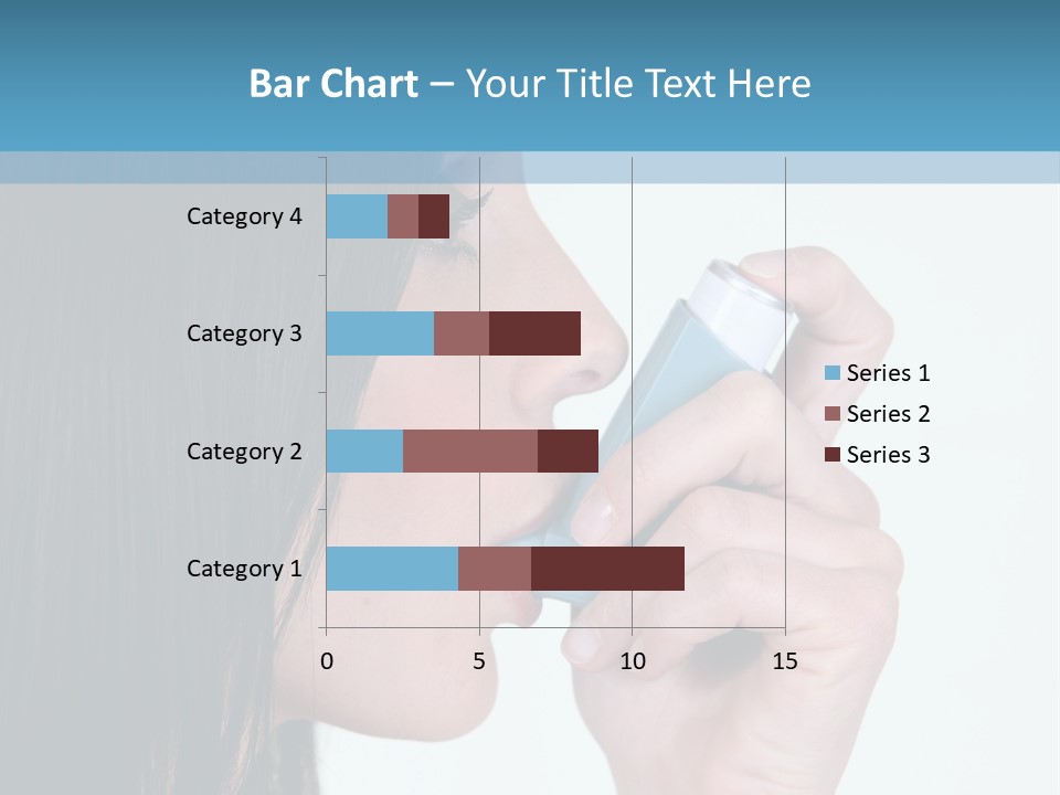 Sick Caucasian Inhale PowerPoint Template