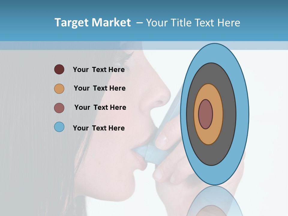 Sick Caucasian Inhale PowerPoint Template