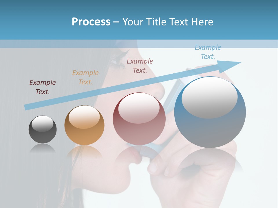 Sick Caucasian Inhale PowerPoint Template
