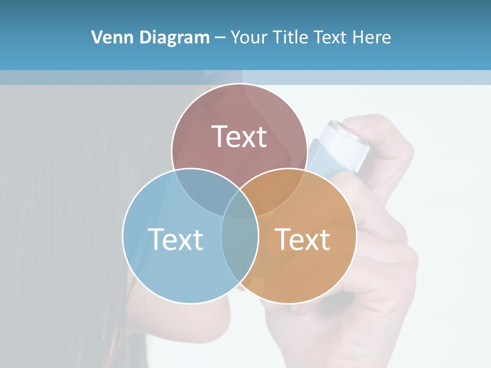 Sick Caucasian Inhale PowerPoint Template