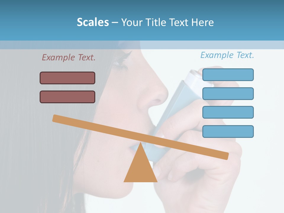 Sick Caucasian Inhale PowerPoint Template