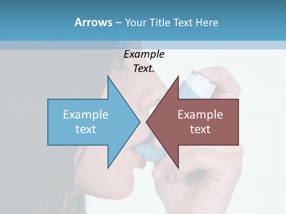 Sick Caucasian Inhale PowerPoint Template