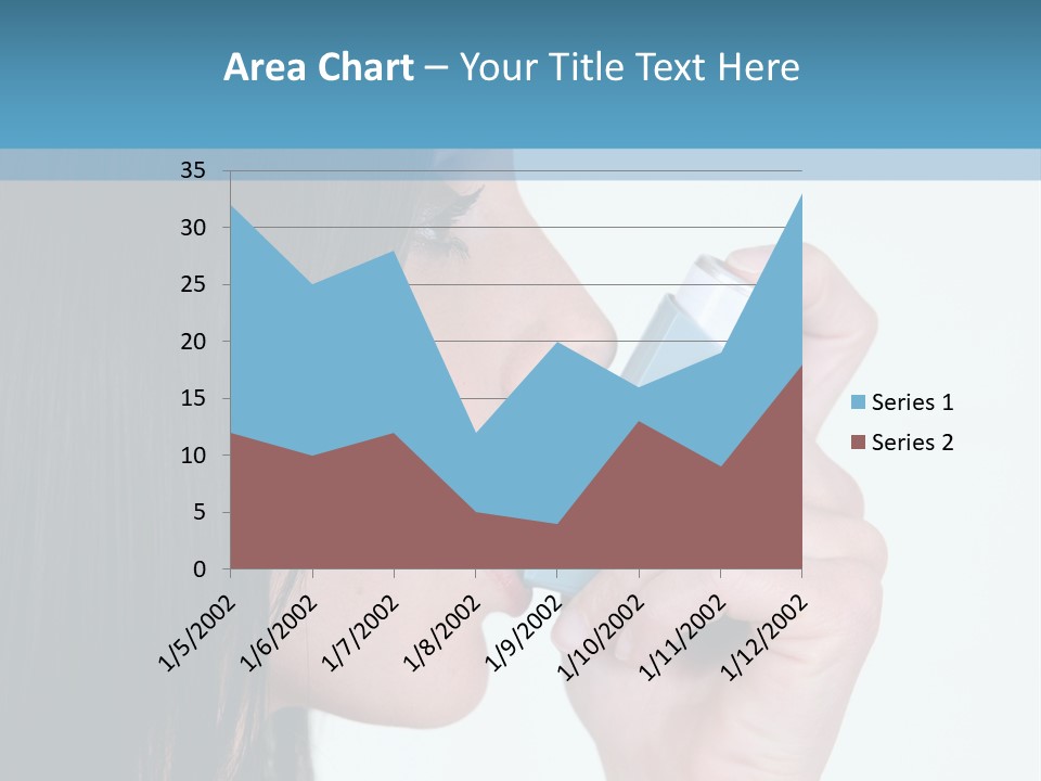 Sick Caucasian Inhale PowerPoint Template