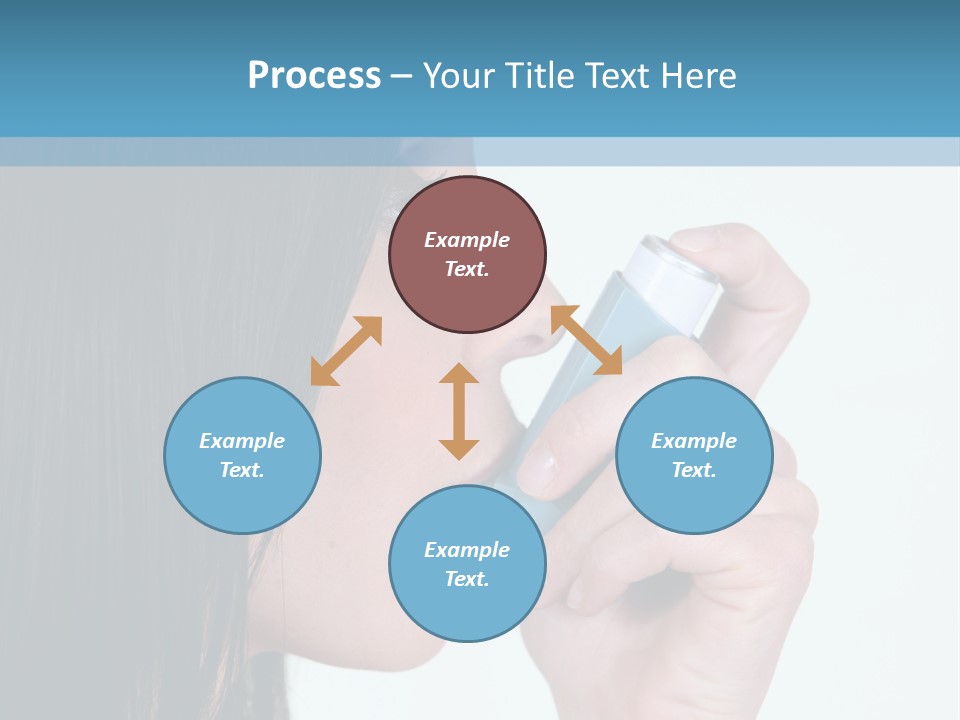 Sick Caucasian Inhale PowerPoint Template