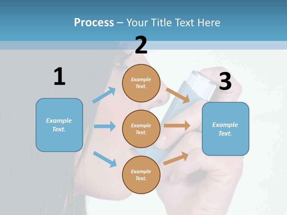 Sick Caucasian Inhale PowerPoint Template