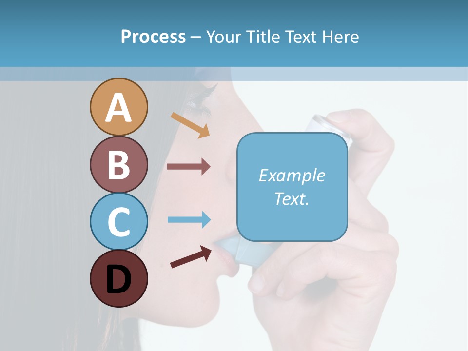Sick Caucasian Inhale PowerPoint Template