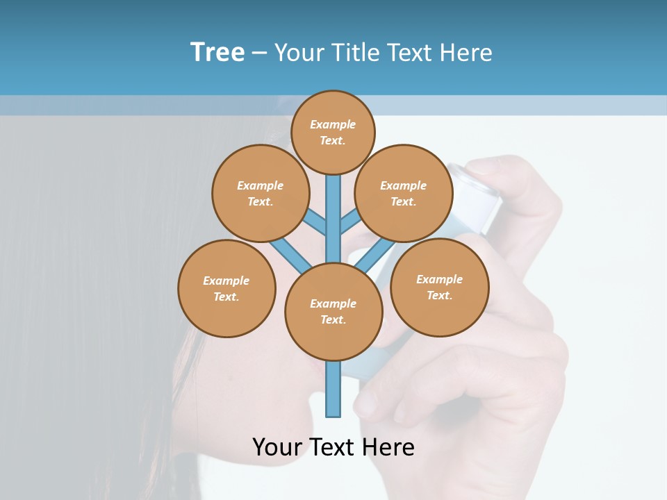 Sick Caucasian Inhale PowerPoint Template