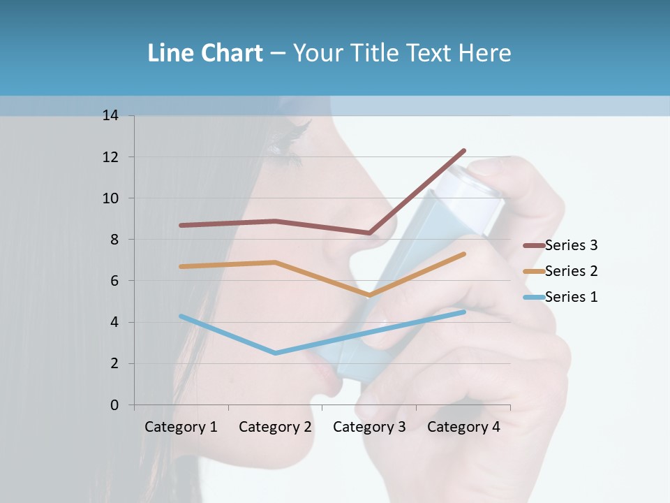 Sick Caucasian Inhale PowerPoint Template