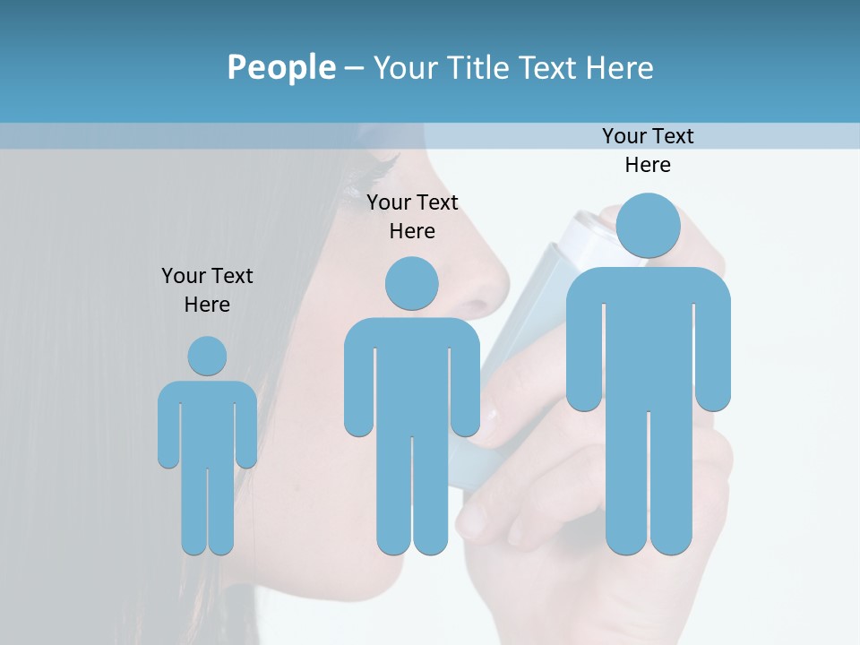 Sick Caucasian Inhale PowerPoint Template