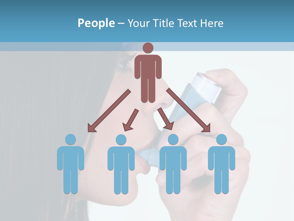 Sick Caucasian Inhale PowerPoint Template