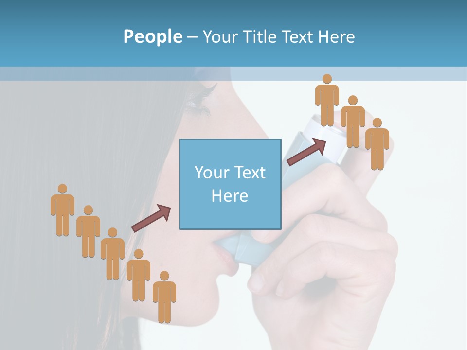 Sick Caucasian Inhale PowerPoint Template