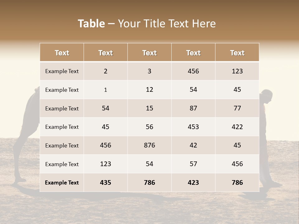 Hump Horizon Solitude PowerPoint Template