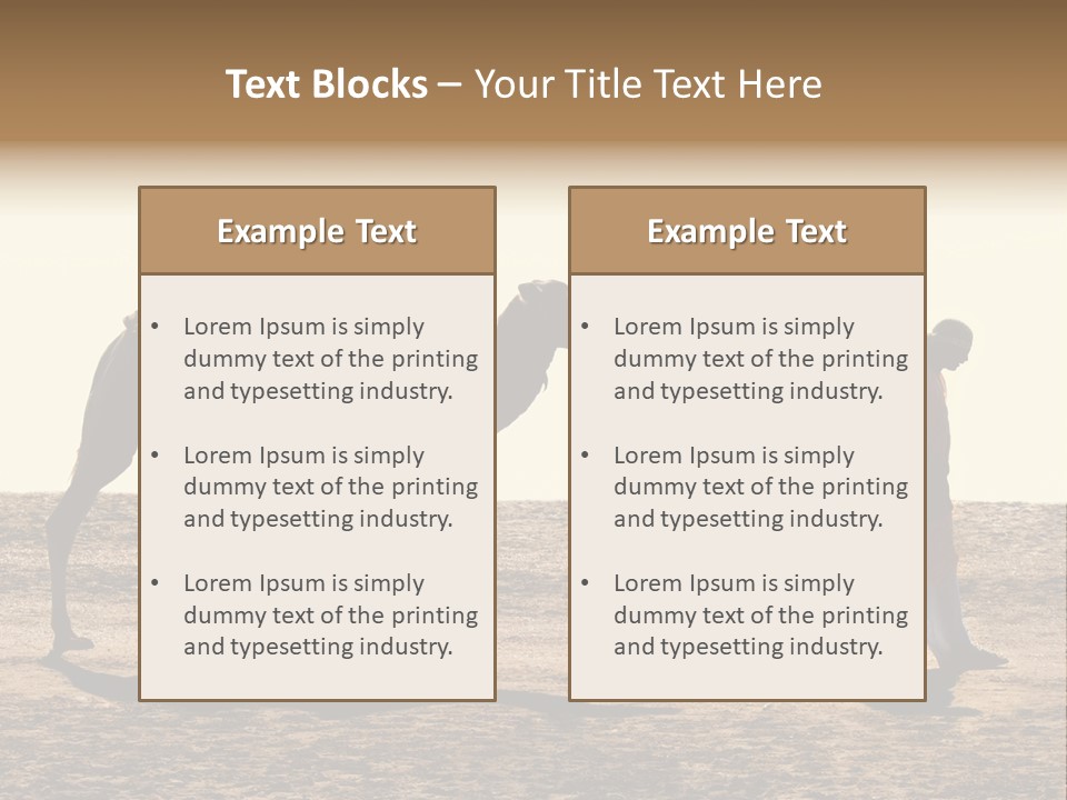 Hump Horizon Solitude PowerPoint Template