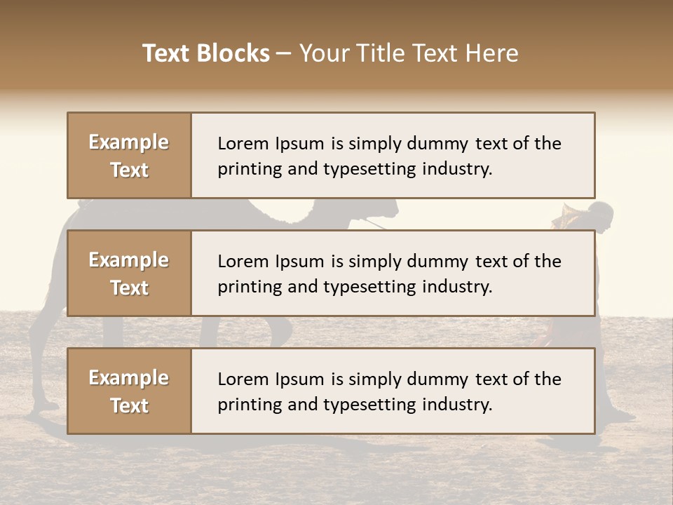 Hump Horizon Solitude PowerPoint Template