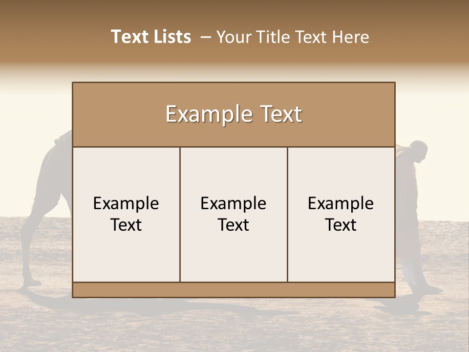 Hump Horizon Solitude PowerPoint Template
