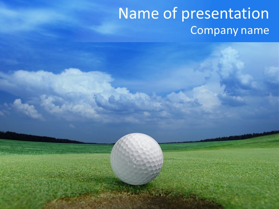 Golf Tournament PowerPoint Template