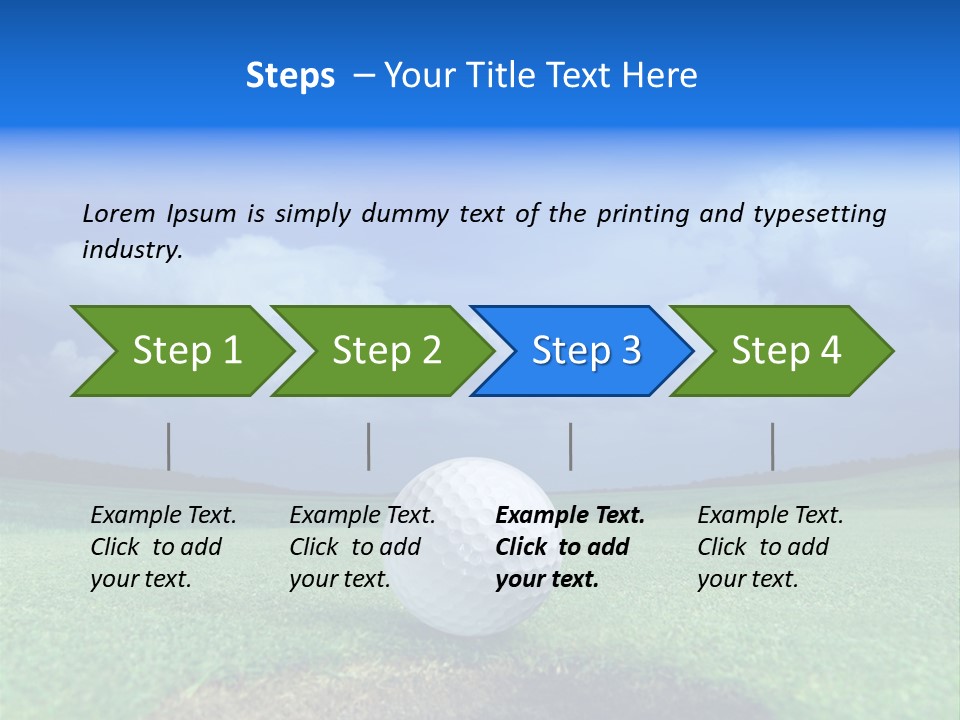 Golf Tournament PowerPoint Template
