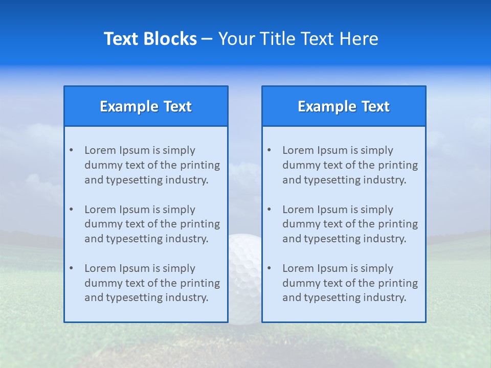Golf Tournament PowerPoint Template