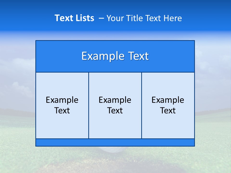 Golf Tournament PowerPoint Template