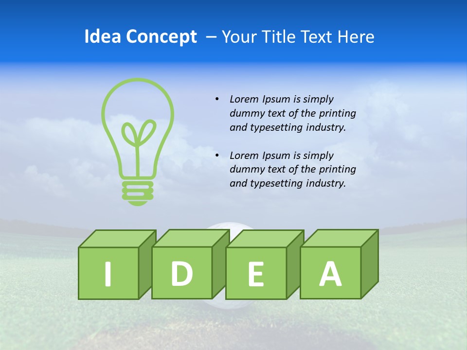 Golf Tournament PowerPoint Template