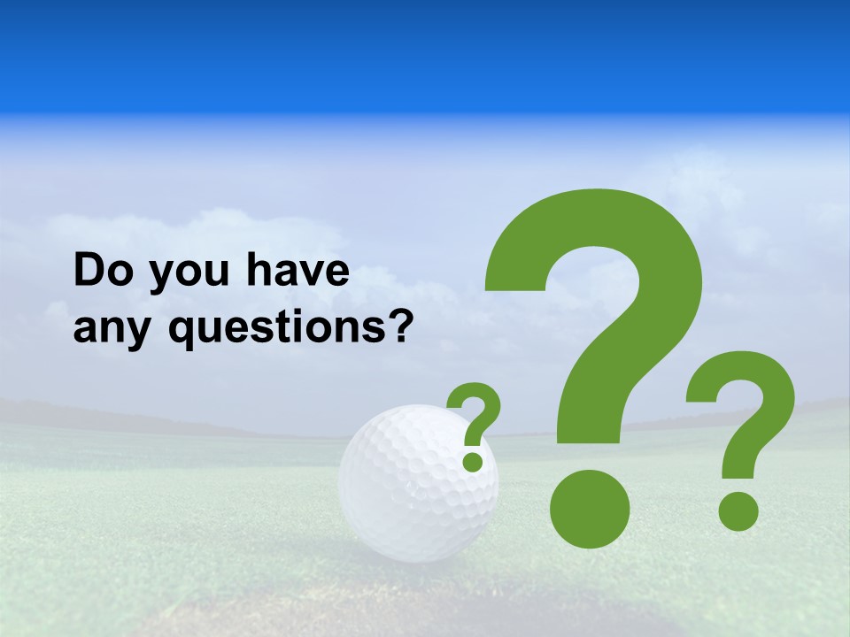 Golf Tournament PowerPoint Template