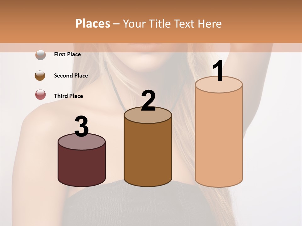 Confident Gorgeous Blond PowerPoint Template