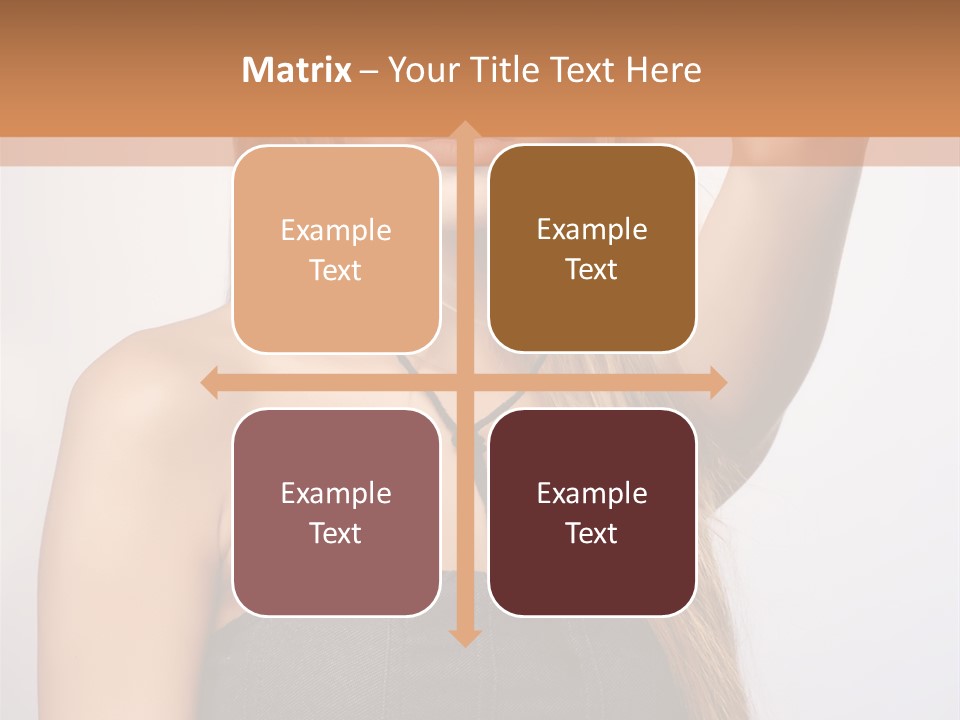 Confident Gorgeous Blond PowerPoint Template