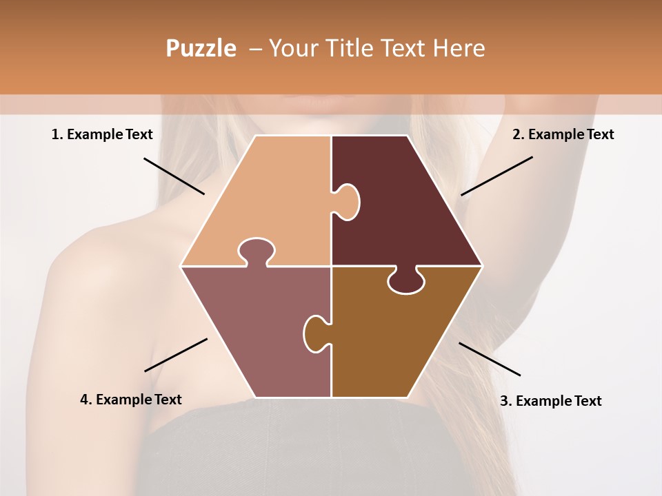 Confident Gorgeous Blond PowerPoint Template
