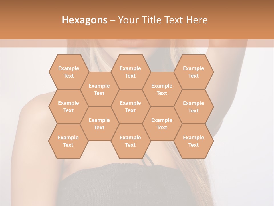 Confident Gorgeous Blond PowerPoint Template