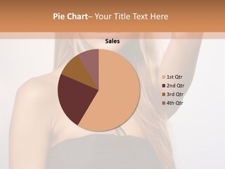 Confident Gorgeous Blond PowerPoint Template