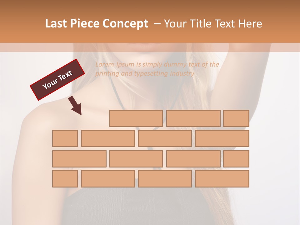 Confident Gorgeous Blond PowerPoint Template