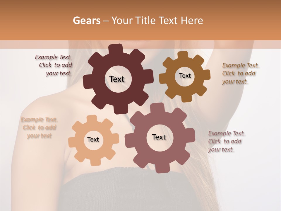 Confident Gorgeous Blond PowerPoint Template