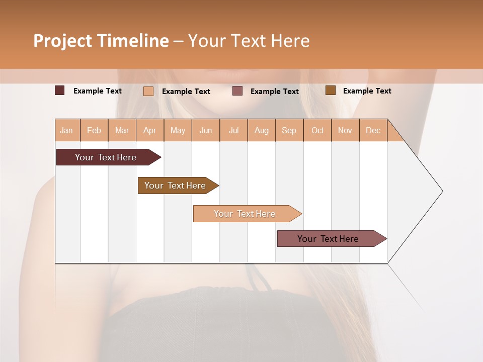 Confident Gorgeous Blond PowerPoint Template