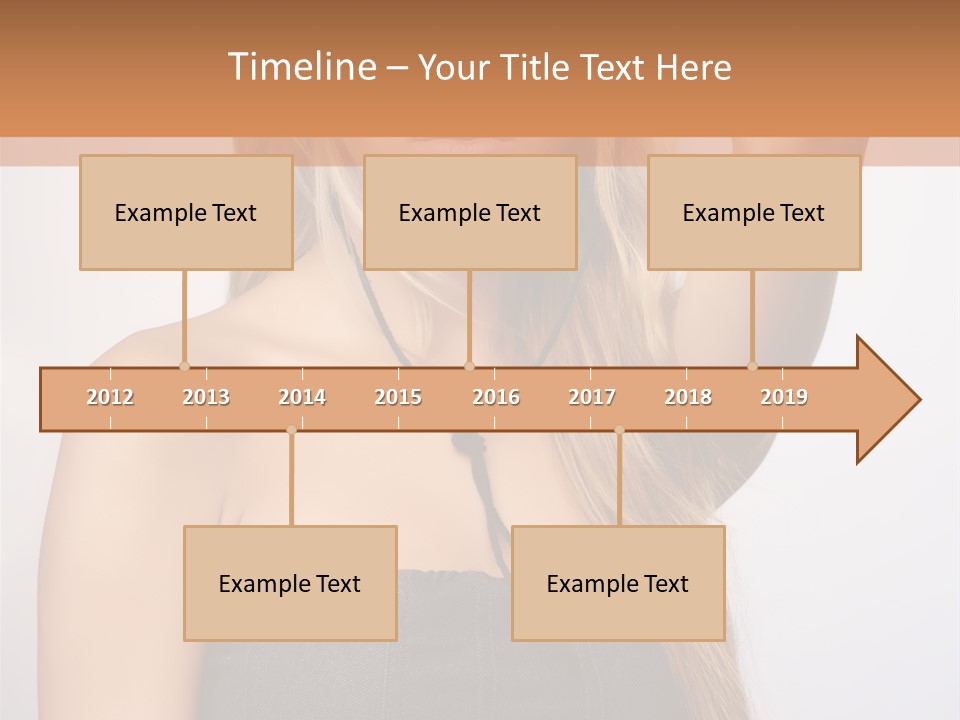 Confident Gorgeous Blond PowerPoint Template