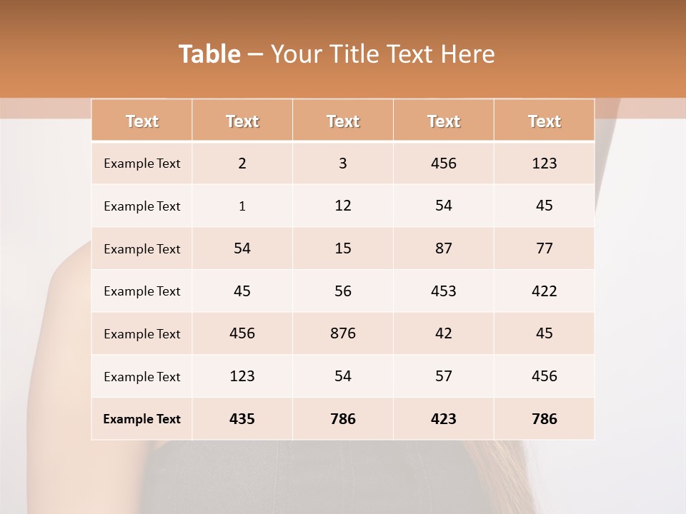Confident Gorgeous Blond PowerPoint Template