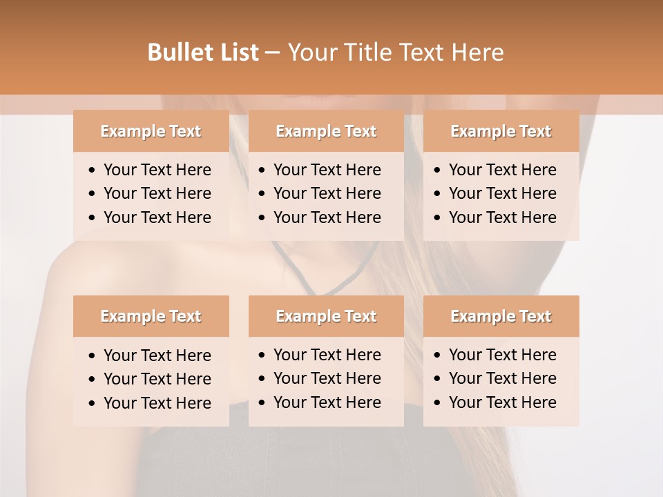 Confident Gorgeous Blond PowerPoint Template