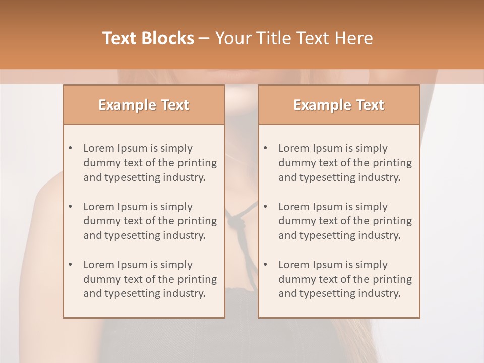 Confident Gorgeous Blond PowerPoint Template