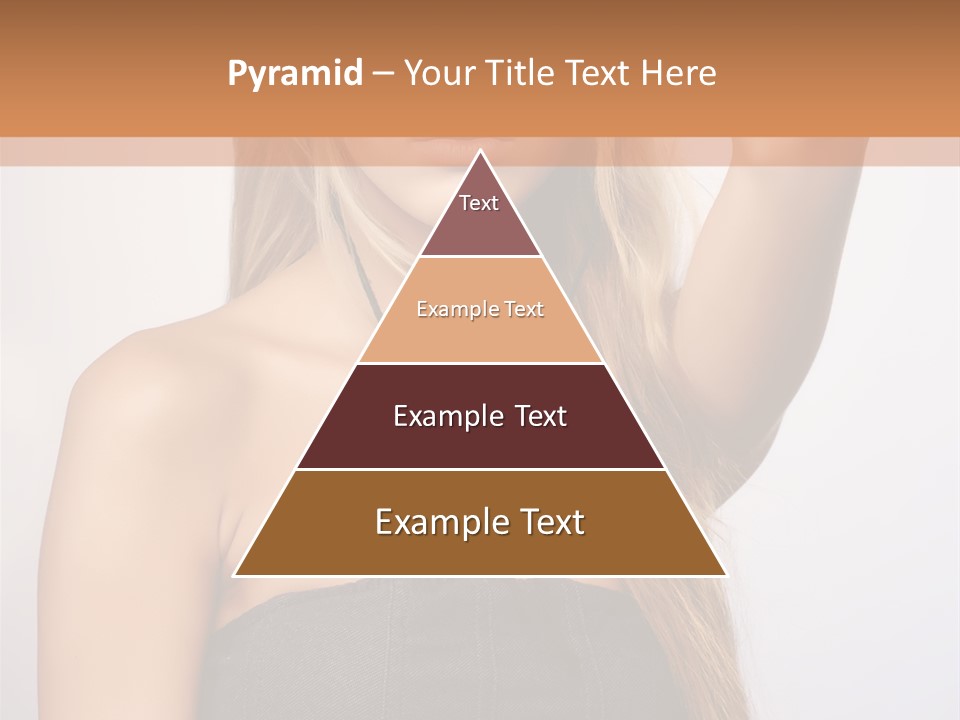 Confident Gorgeous Blond PowerPoint Template