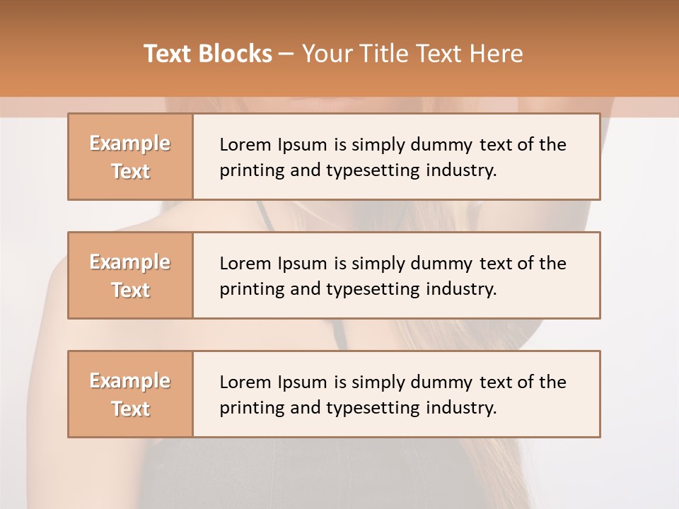 Confident Gorgeous Blond PowerPoint Template