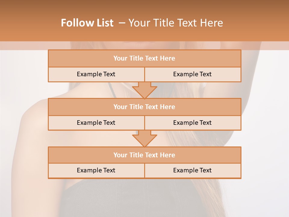 Confident Gorgeous Blond PowerPoint Template