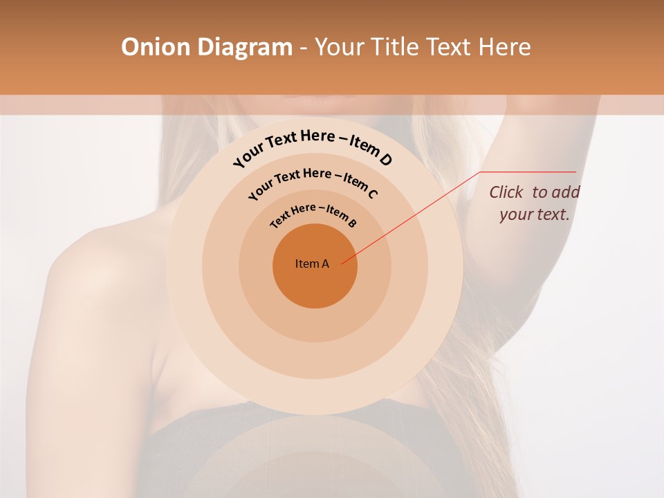 Confident Gorgeous Blond PowerPoint Template