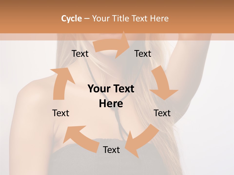 Confident Gorgeous Blond PowerPoint Template