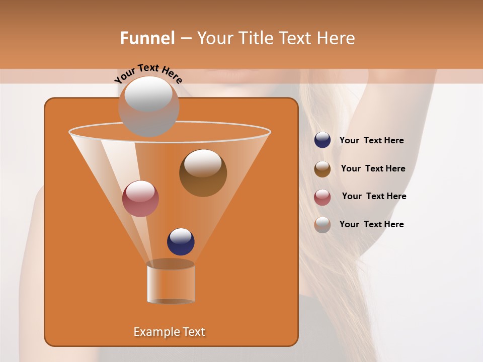 Confident Gorgeous Blond PowerPoint Template