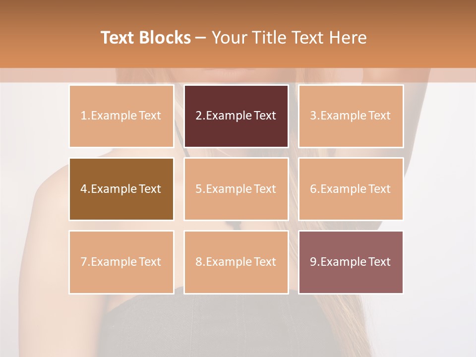 Confident Gorgeous Blond PowerPoint Template