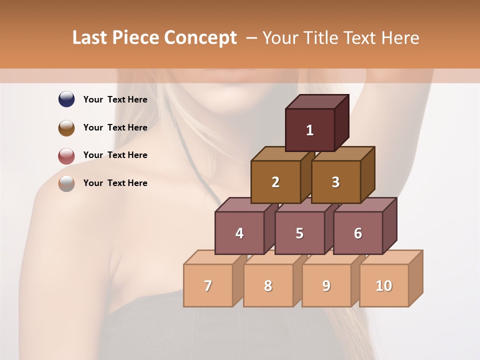 Confident Gorgeous Blond PowerPoint Template